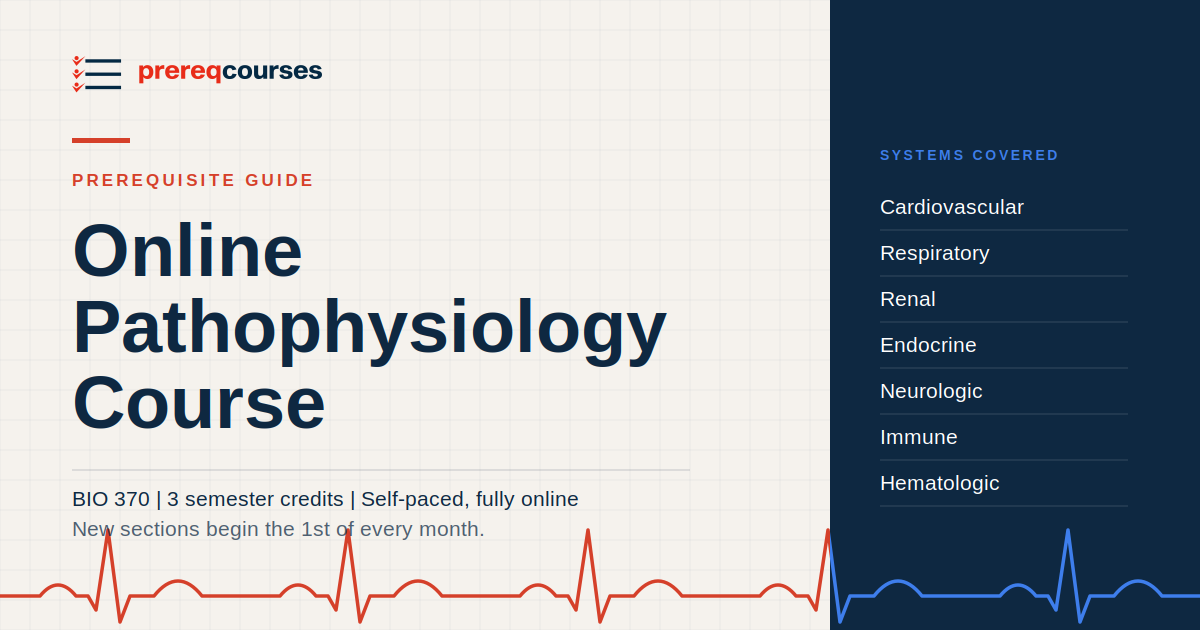 Online Pathophysiology Course